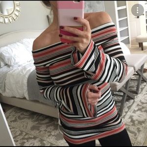 Free People Multicolor Off-the-Shoulder Sweater